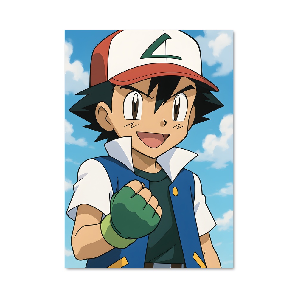 Poster Ash ketchum – affiche Pokemon